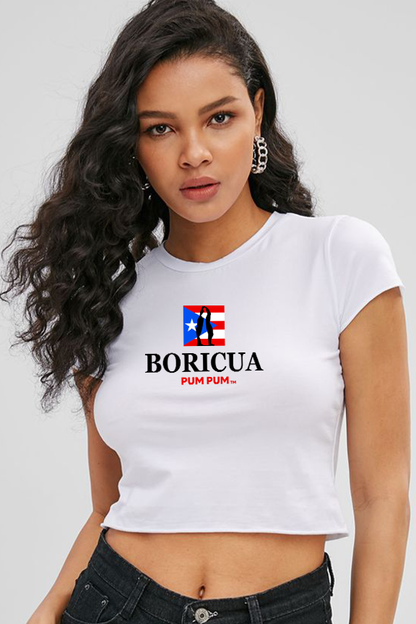 BORICUA PUM PUM CROP TOP