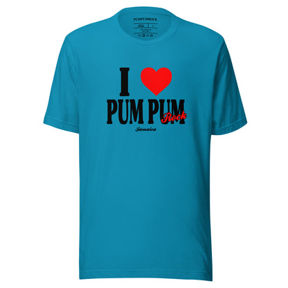 I Heart Pum Pum Rock Unisex T-shirt