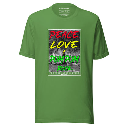 Peace, Love & Pum Pum Rock Unisex T-shirt